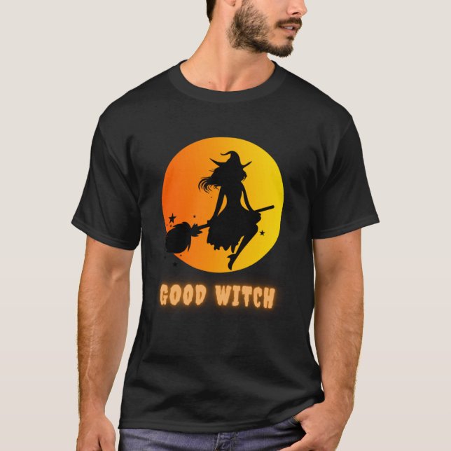 Funny Halloween Costume T-shirt with the Good Witc (Devant)