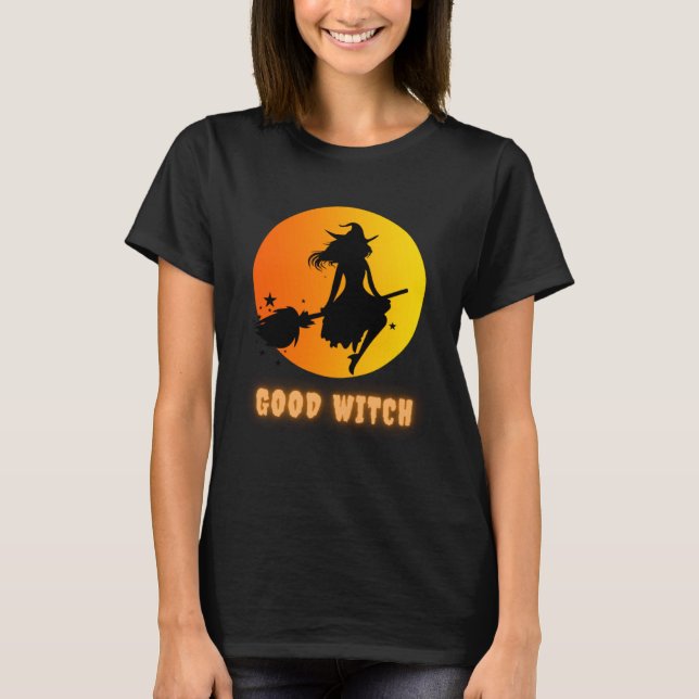Funny Halloween Costume T-shirt with the Good Witc (Devant)