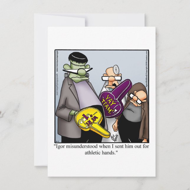 Funny Halloween Humour Carte de voeux (Devant)
