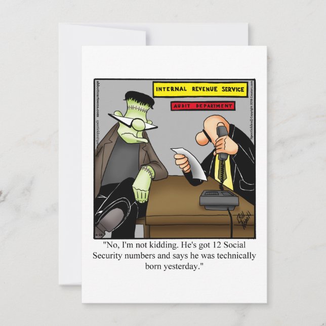 Funny Halloween Humour Carte de voeux (Devant)