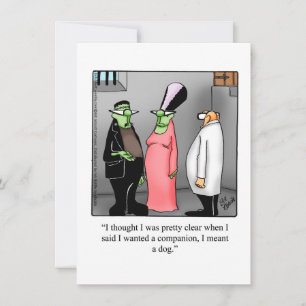 Funny Halloween Humour Carte de voeux