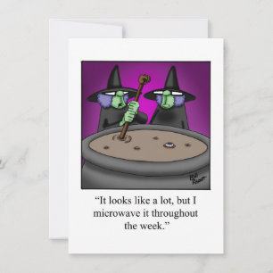 Funny Halloween Humour Carte de voeux