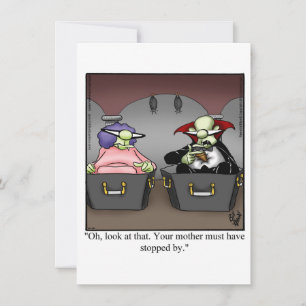 Funny Halloween Humour Carte de voeux