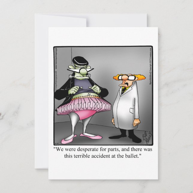 Funny Halloween Humour Carte de voeux (Devant)