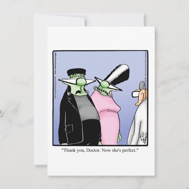 Funny Halloween Humour Carte de voeux (Devant)