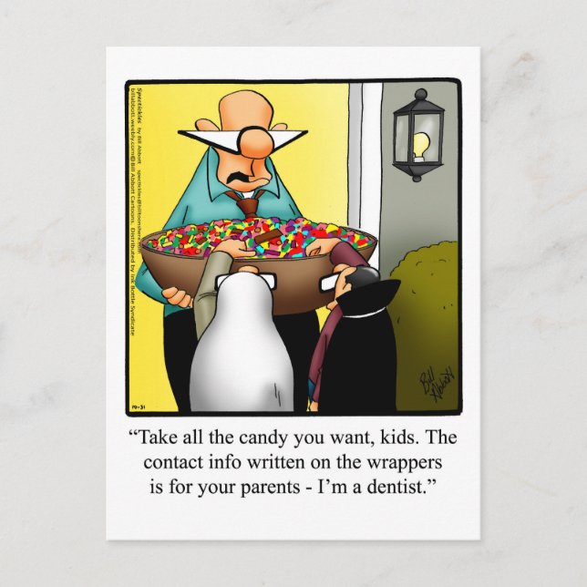 Funny Halloween Humour carte postale (Devant)