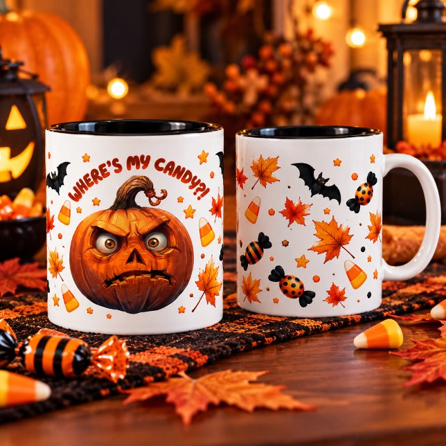 Funny Halloween Pumpkin Mug (Créateur téléchargé)