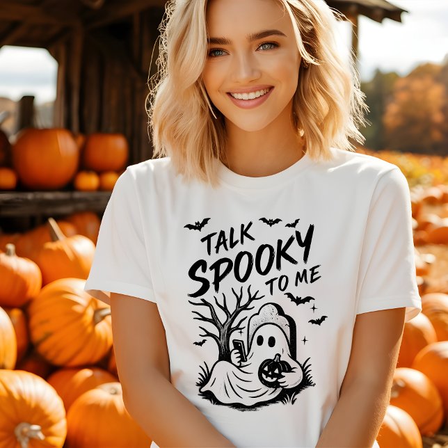Funny Halloween Tshirt - Parlez Éffrayant pour moi (Créateur téléchargé)
