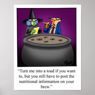 Funny Halloween Witch et F.D.A. Poster de l'inspec