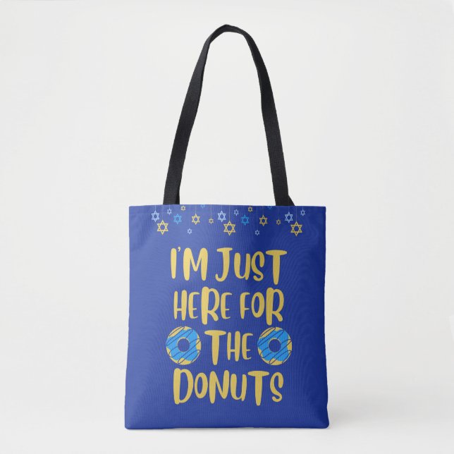 Funny Hannukah Sac fourre-tout Donut (Devant)
