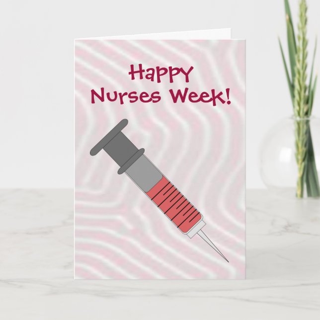 Funny Happy Nurses Week Carte de remerciements d'i (Devant)