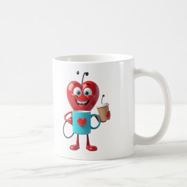 Funny Heart Coffee Mug (Droite)