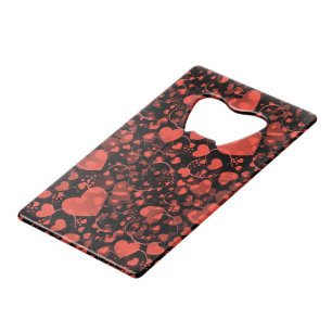Funny Heart Motif X - noir rouge + votre idée