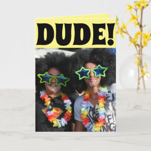 FUNNY HIPPIE CARTE D'ANNIVERSAIRE POUR LUI