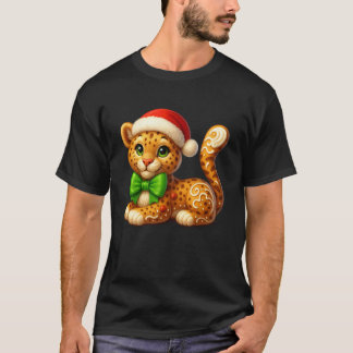 Funny Homme en pain d'épices Tigre Noël T-Shirts F