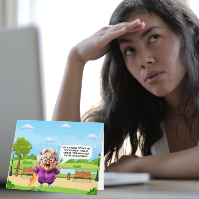 Funny Hot Flashes Carte d'anniversaire (Créateur téléchargé)