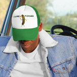 Funny I Love Pickles Casquette de dessin<br><div class="desc">Avez-vous un ami qui aime les cornichons ? Ce casquette de cornichons de dessin animé fait le cadeau parfait pour eux. Un drôle de cornichon de dessin avec le texte vert I Love Pickles.</div>