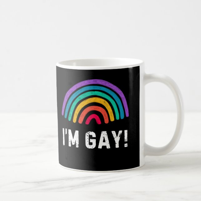 Funny “I’m Gay” Coffee Mug – LGBTQ+ Pride Gift (Droite)