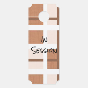 Funny In Session Therapist Affichette de porte