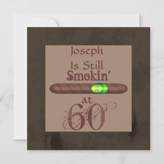 FUNNY Invitations personnalisées pour le 60e anniv (Devant)