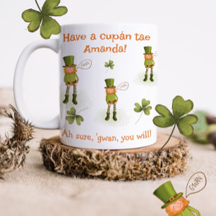 Funny Irish Language Leprechaun Mug