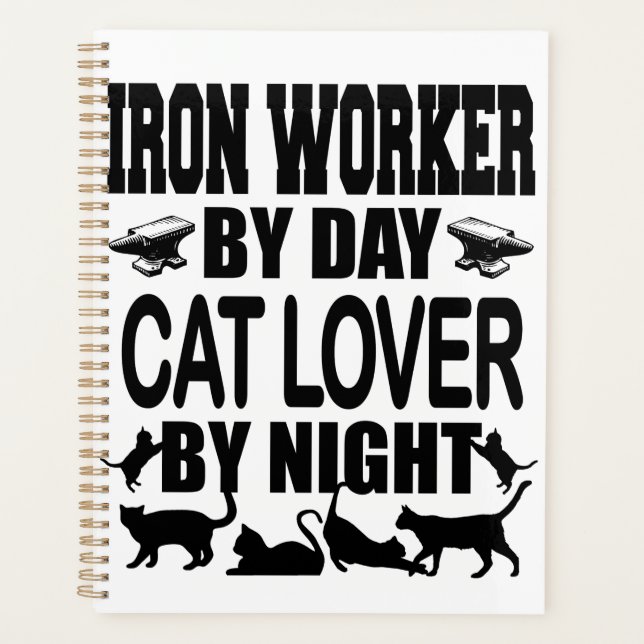 Funny Iron Worker by Day Cat Lover by Night (Devant)