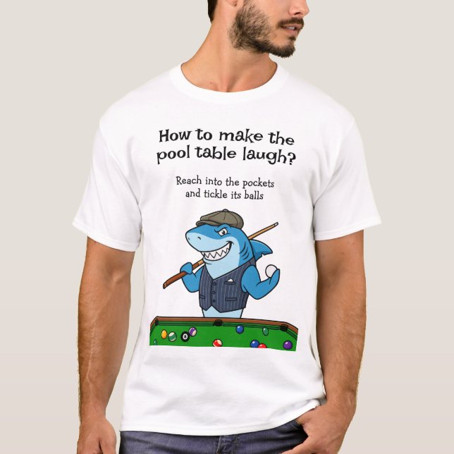 Funny Joke Billiards Gear Pool Hall Tshirts (Devant)