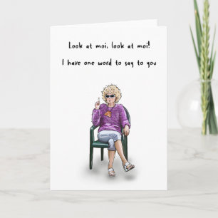 Funny Kath Day-Knight Carte d'anniversaire