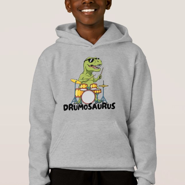Funny Kid Drummer - Prehistoric Animal  (Devant)