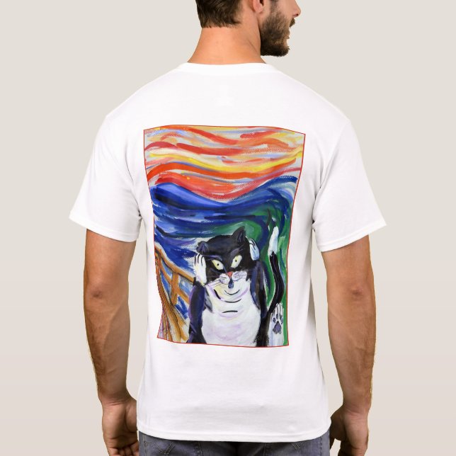 Funny Kitty Scream T-Shirt (Image Précédente) (Dos)
