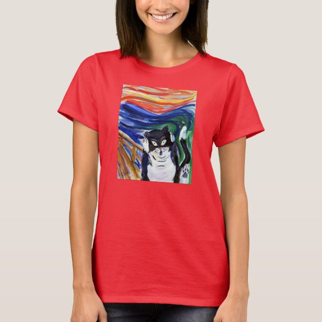 Funny Kitty - T-Shirt de chat (Devant)