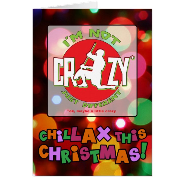 Funny Lacrosse Goalie Carte de Noël (Devant)