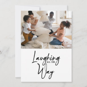 Funny Laughing All Way Cinq Photo Carte De Vacance