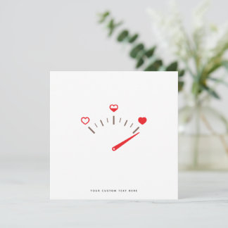 Funny Love Meter Valentines Carte de jour