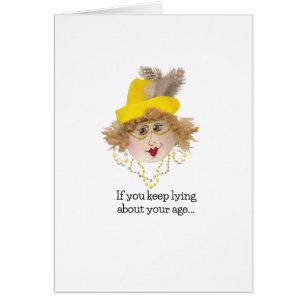 Funny Lying carte Anniversaire