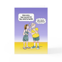 Funny Mariage Anniversaire carte pour maman