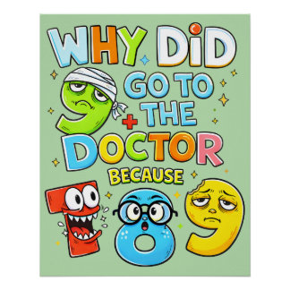 Funny Maths Joke Poster for Kids UK Classroom