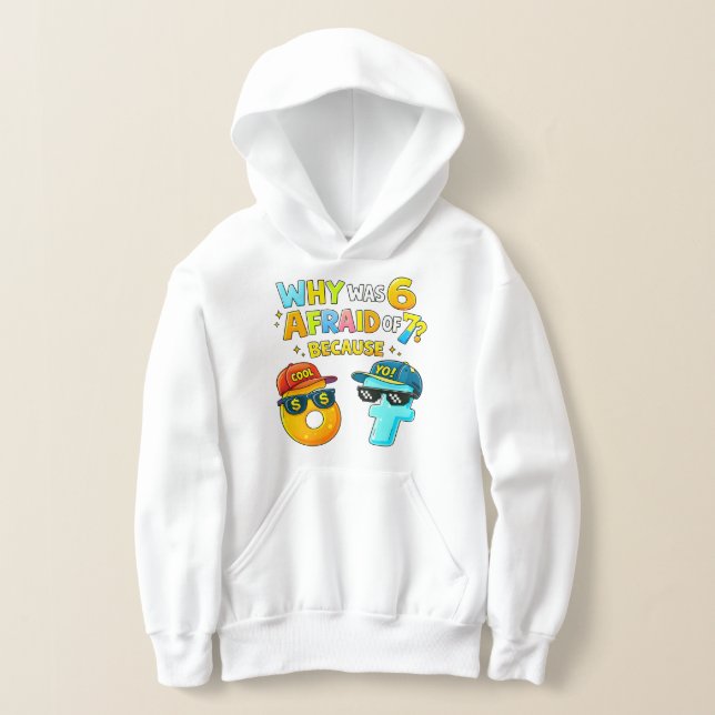 Funny Maths Numbers Joke Hoodie for Kids (Poser)