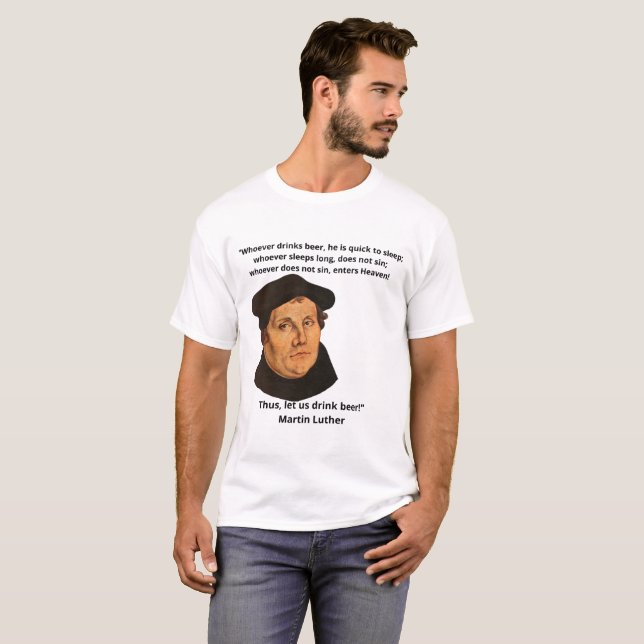 Funny Matin Luther T-Shirt (Devant entier)