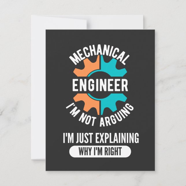 Funny Mechanical Engineer, Mechanical Engineering (Devant)