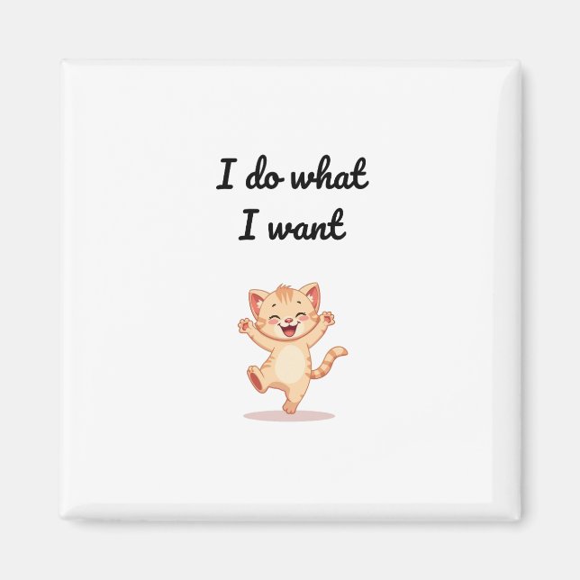 Funny Meme Illustration Magnet (Devant)