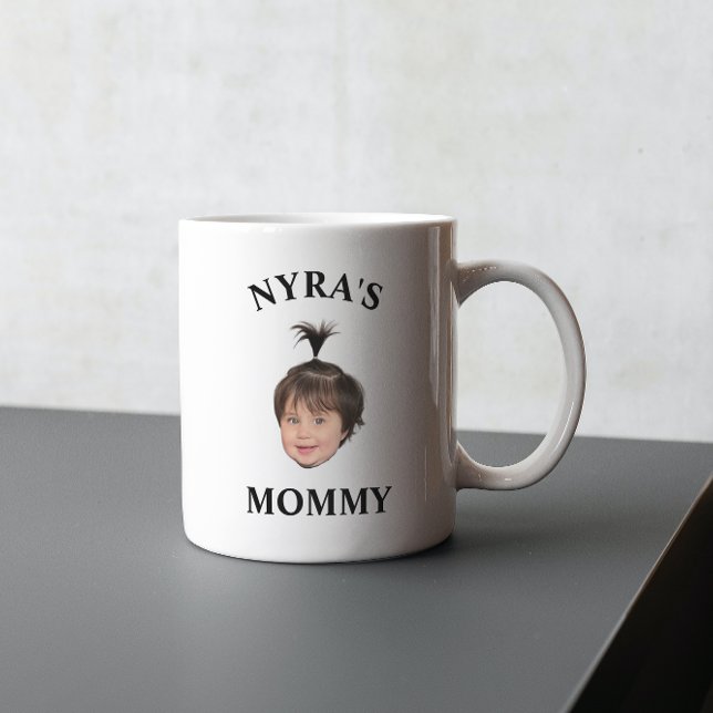FUNNY MÈRE'S DAY MOMMY MOMMY BÉBÉ FACE Mug (Créateur téléchargé)
