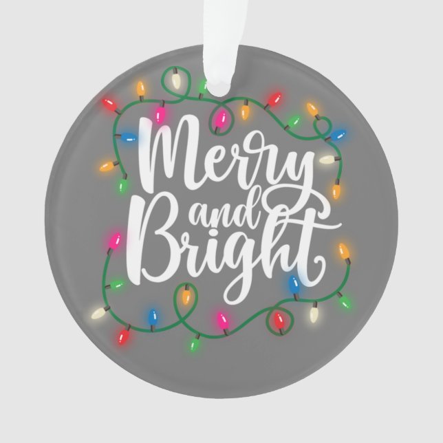 Funny Merry and Bright Christmas Lights Xmas Holid (devant)