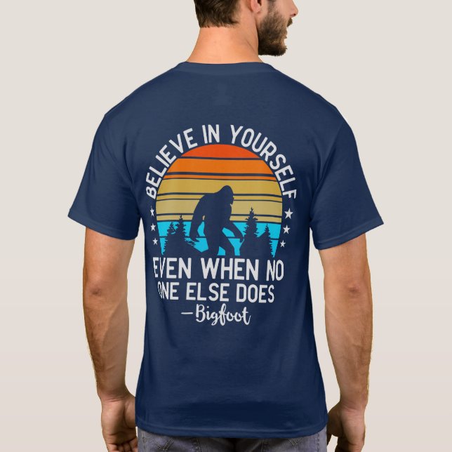 Funny Message personnalisé Big Foot T-Shirt (Dos)