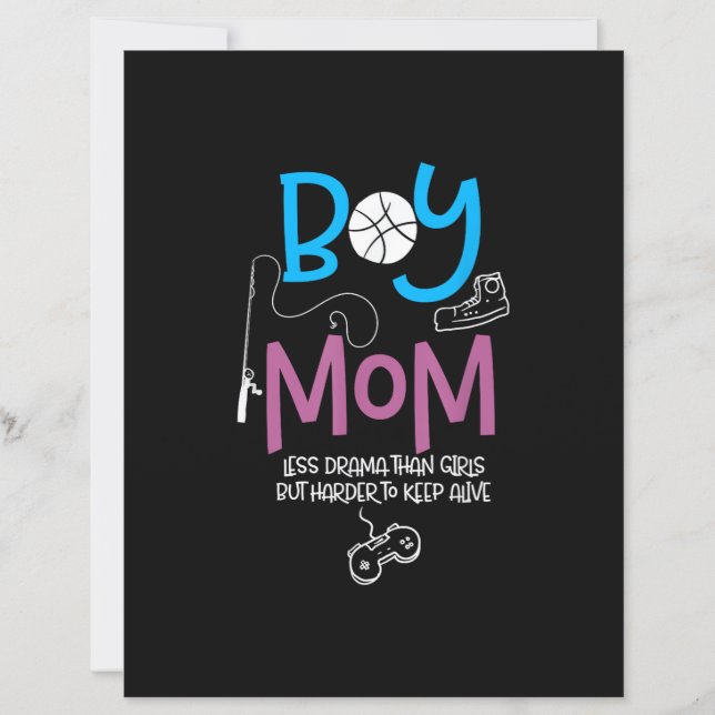 Funny Mom of Boys Proud Mom Good Mothers Day (Devant)