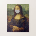 Funny Mona Lisa Face Mask Puzzle<br><div class="desc">Funny Mona Lisa habillée au casse-tête</div>