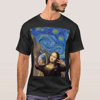 Funny Mona Lisa Selfie T-Shirt