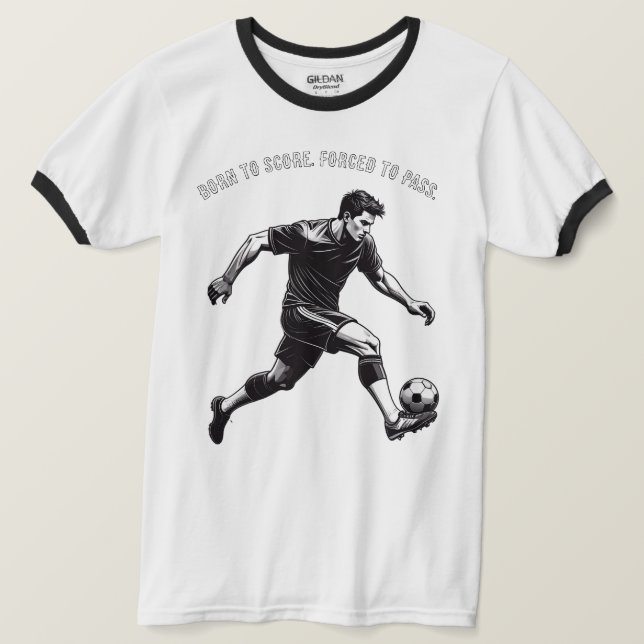 Funny & Motivational Soccer T-Shirt (Design devant)