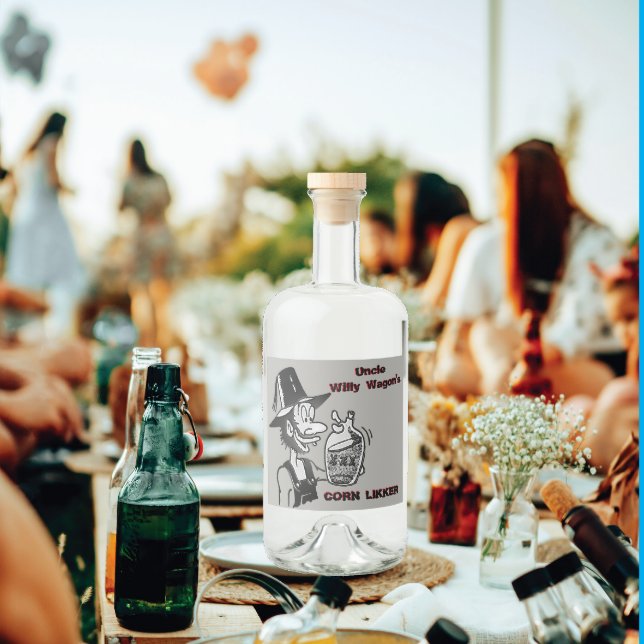 Funny Mountain Man Cool Étiquette de bouteille de  (Créateur téléchargé)