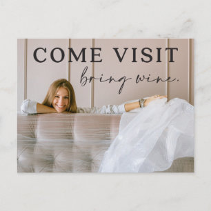 Funny Moving carte postale Faire-part avec photo